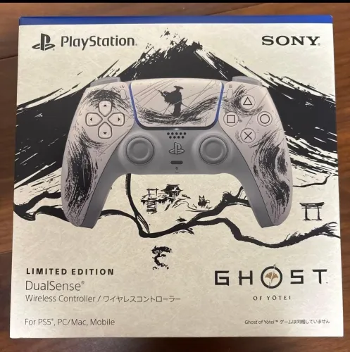 Dualsense ps5 lacrado versão Ásia Ghost Of Yotei preto