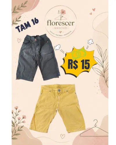 Bermudas 16 anos