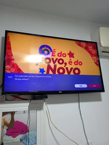 Tv LG 43 polegadas só pega 4 k com ex box que acompanha.