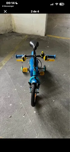 BICICLETA DECATHLON 500 OCEANO B'TWIN 14" 3-5 ANOS