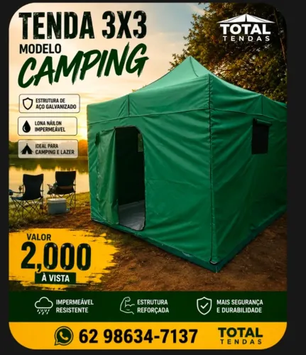 Tenda 3x3 camping OFERTA