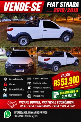 Fiat Strada Working Hard 1.4 Fire Flex 8V CS 2019