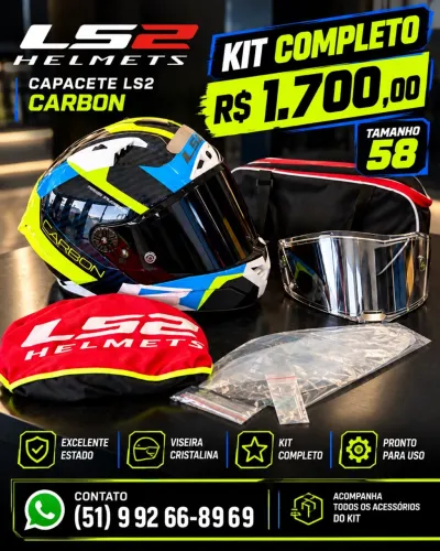 Capacete LS2 Carbom