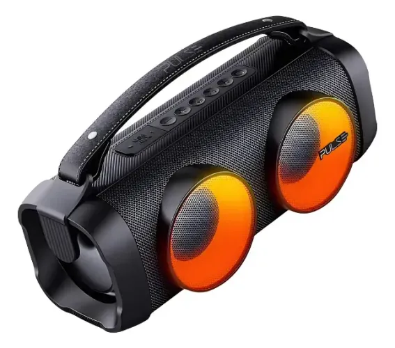 Caixa De Som Bazooka Beats 80w Rms Led Bluetooth Preto