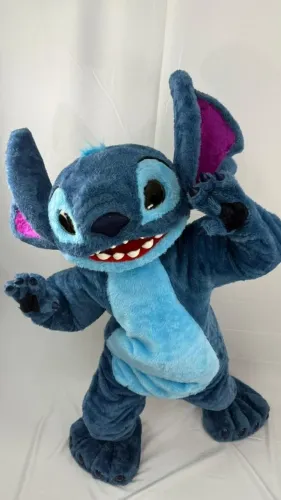 Fantasia Stitch Adulto Padrão De Luxo - Profissional Para Animação