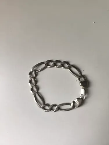 Pulseira prata 925 bruta
