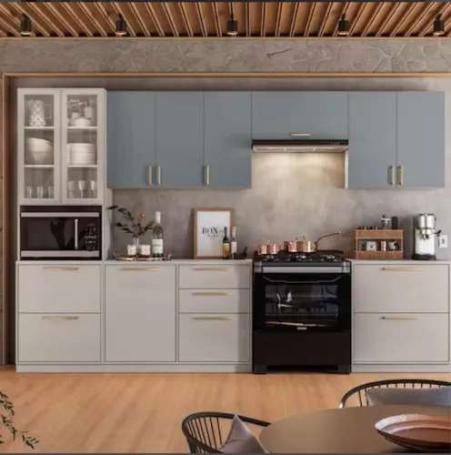 Conjunto de Cozinha Modular Premium MDF Gold