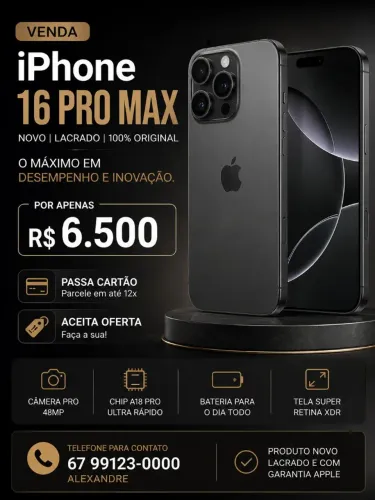 iPhone 16 Pro Max *)
