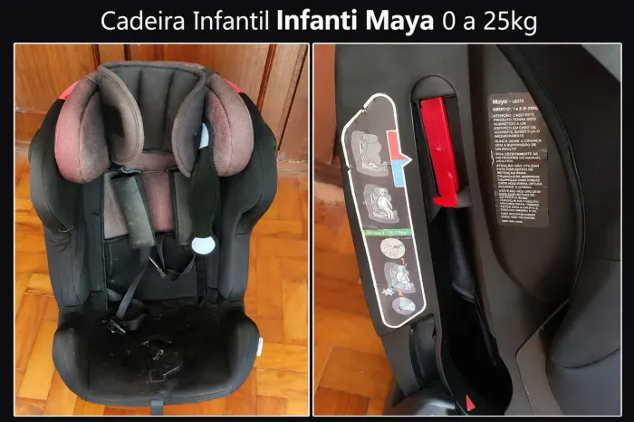 Cadeira Infantil Infanti Maya 0 a 25kg ? Bom Estado
