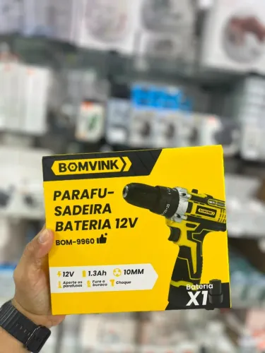 Parafusadeira e Furadeira Sem Fio Bomvink BOM-9960 Professional