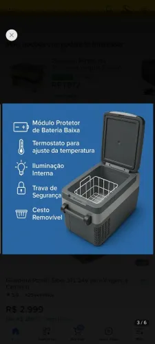 Vendo geladeira portátil
