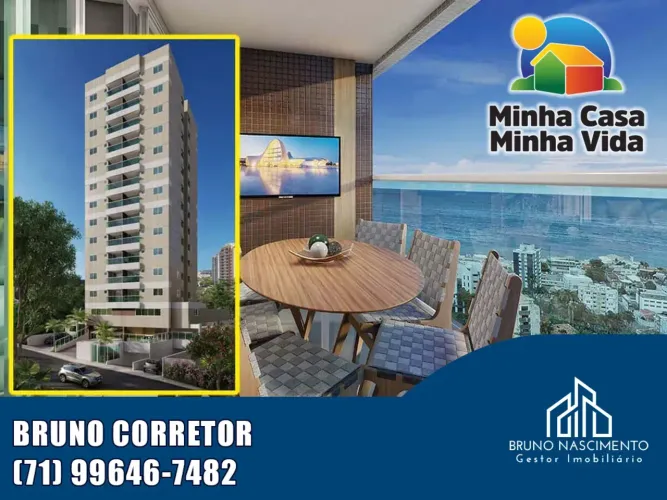 APARTAMENTO 2 QUARTOS 1 SUÍTE 56M² NO RIO VERMELHO