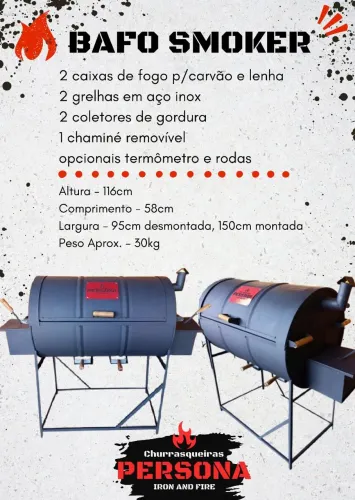 Churrasqueira Persona direto da fábrica.