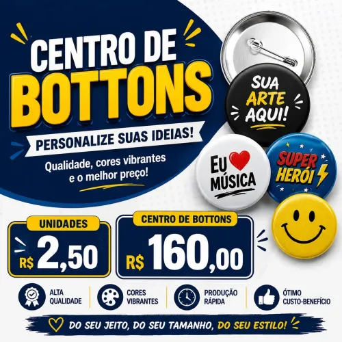 Bottons 37mm personalizados