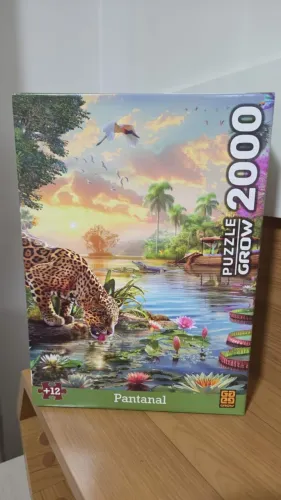 Quebra-Cabeça Grow 2000 Peças Pantanal Lindo Desafio Gigante