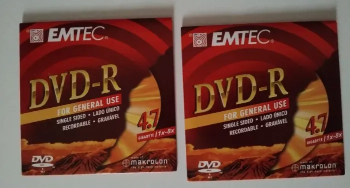 DVD-R Emtec de 8x - Disco virgem