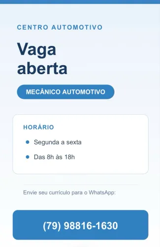 mecânico automotivo - Centro automotivo 