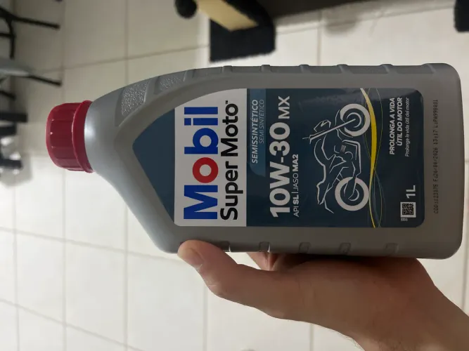 ÓLEO MOBIL 10W30 1L JASO NOVO E LACRADO