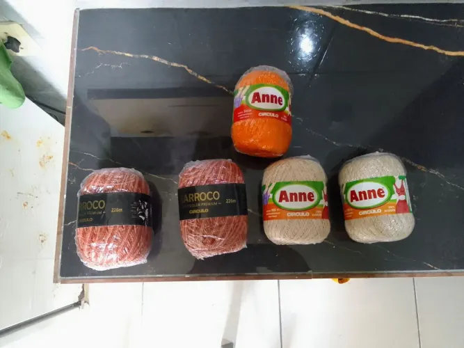 Novelo Linha / Fio círculo crochê e tricor