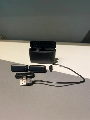 Microfone Lapela Duplo Ulanzi J12 (Lightning e USB-C) - Usado 2x!