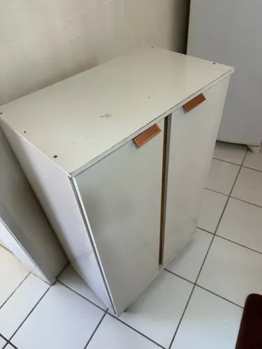 Armário Multiuso 2 Portas Branco - Cozinha / Lavanderia