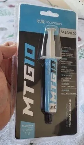 Pasta térmica p/ processador top da Snowman (Lacrada, melhor que a Cryofuze. Pc gamer)