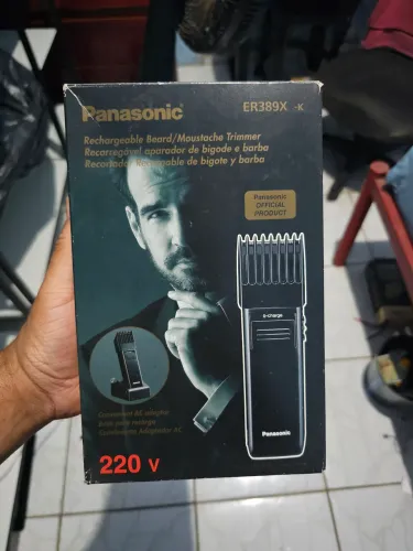 Aparador De Barba Panasonic ER389X-K 220V Novo Na Caixa<br>