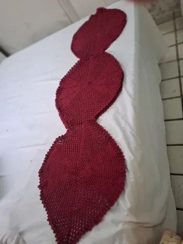 Tolha de mesa em croche