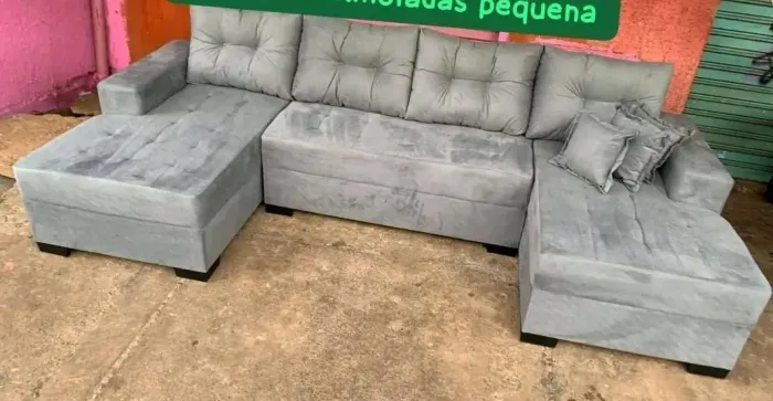 Sofás de chaise com qualidade e preço justo é aqui, ideal para você. 