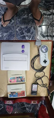 Super Nintendo completo com jogos