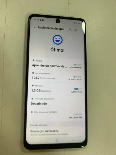 Samsung galaxy A51 128gb camera nao abre