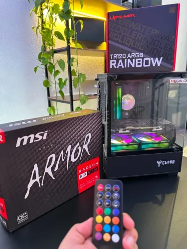 COMPUTADOR GAMER - Core i7 de 8th + SSD M2 512GB + 16GB DDR4 + RX580 de 8GB