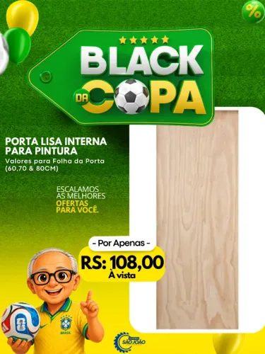 Porta Lisa de Madeira - Melhor Preço em Aracaju