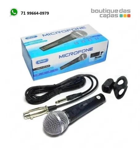 Microfone dinamico c fio KP-M0014 KNUP