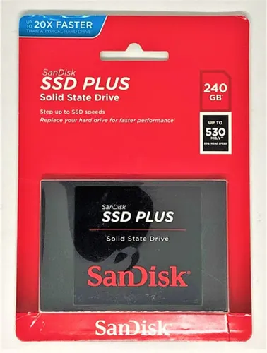 Hd Ssd Sandisk Plus 240gb 530mb/s Sata 3 Novo na Embalagem