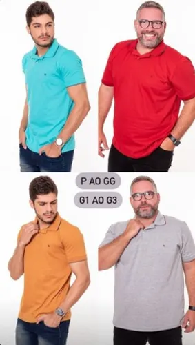 Polos Masculinas de Algodão