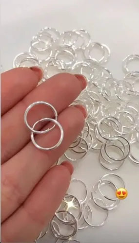 Brinco de argolinha unissex de prata 925 legítima 