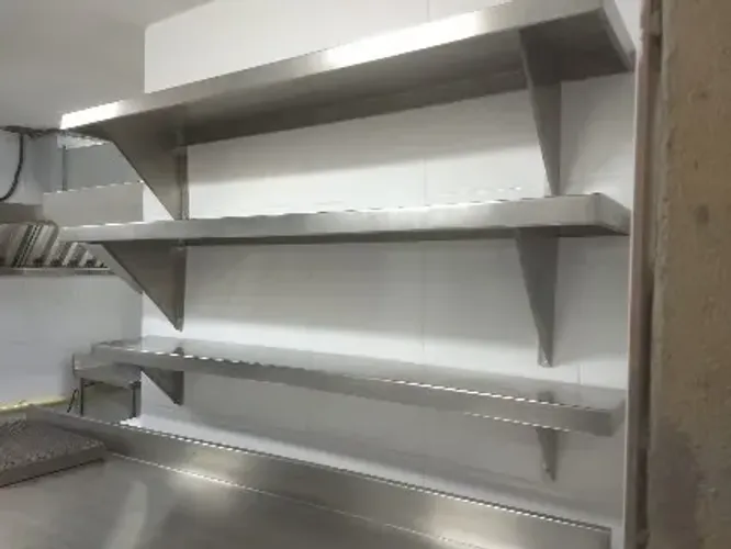 Prateleira inox mobiliário industrial para cozinhas restaurantes