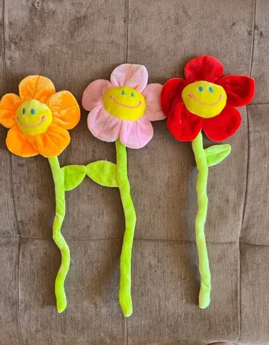 Flores de pelúcia