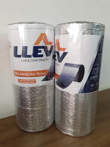 Manta Fita Asfáltica Aluminizada Auto Adesiva - 05 à 90 cm x 10 m - A partir de