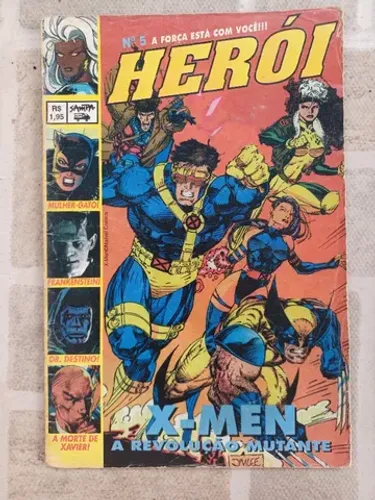 Revista Herói Gold 05, editora Sampa, X Men