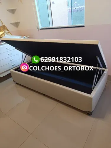 Base Box Baú solteiro com um ano de garantia