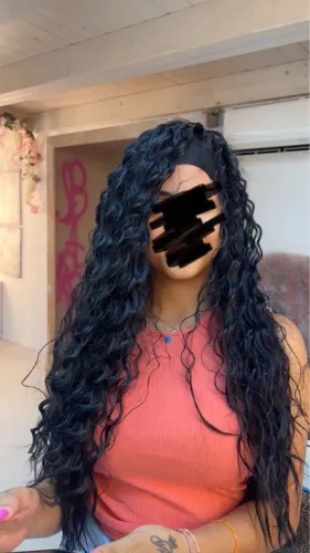 Wig com bandana 60cm