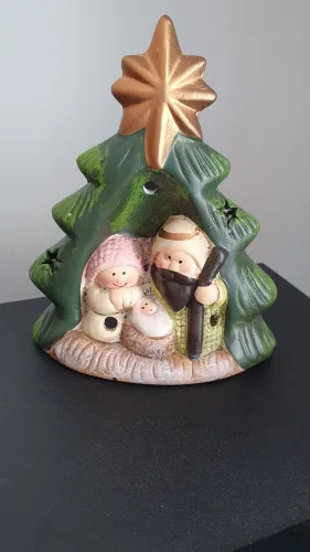 Presépio de Natal com Pisca pisca