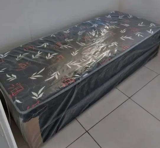 Cama Box Solteiro conjugado em espuma 