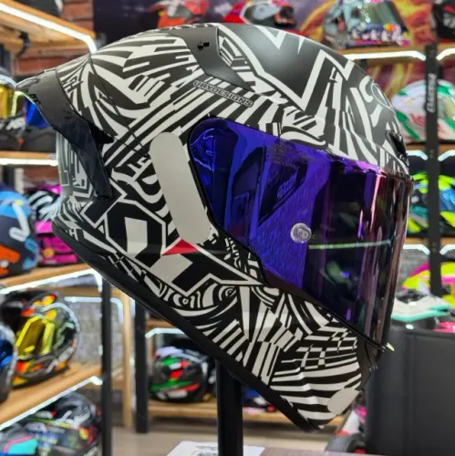 Capacete KYT, TT Course Espargaro Winter Teste 2020. Cartão 12x.