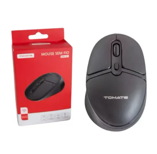 MOUSE SEM FIO USB 1600 DPI 3 BOTOES TOMATE MMO-W1