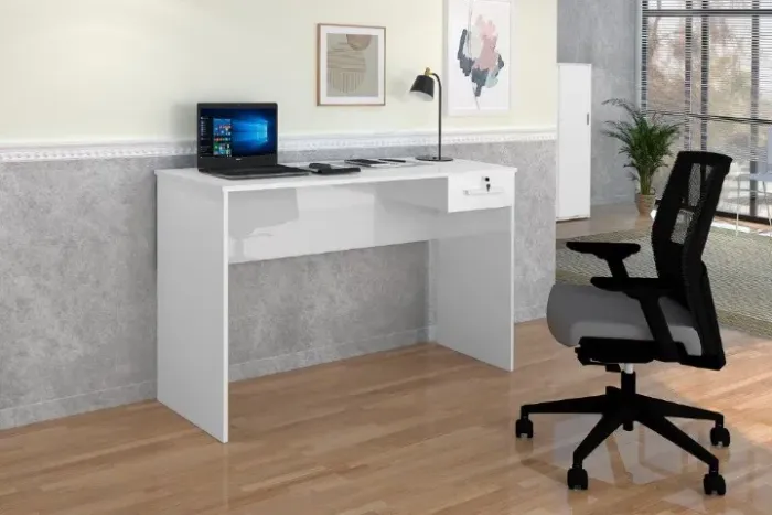 Mesa Escrivaninha Home Com Gaveta e Chave! Frete + Montagem Grátis.