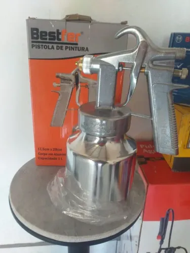 Pistola de pintura bestfer baixa pressão 1L