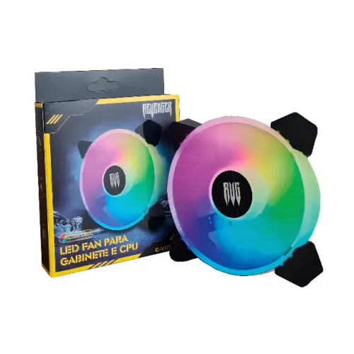 Cooler Fan 120mm com led RGB Revenger - Modelo 1 (lacrado)